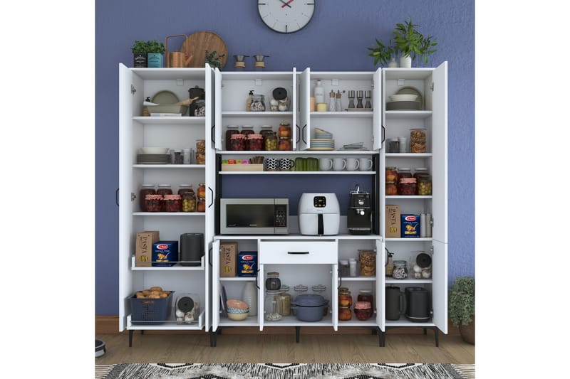 Manorma Highboard - Vit - Förvaring - Skåp - Förvaringsskåp