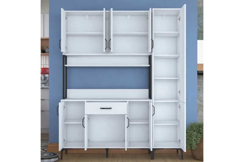 Manorma Highboard - Vit - Förvaring - Skåp - Förvaringsskåp