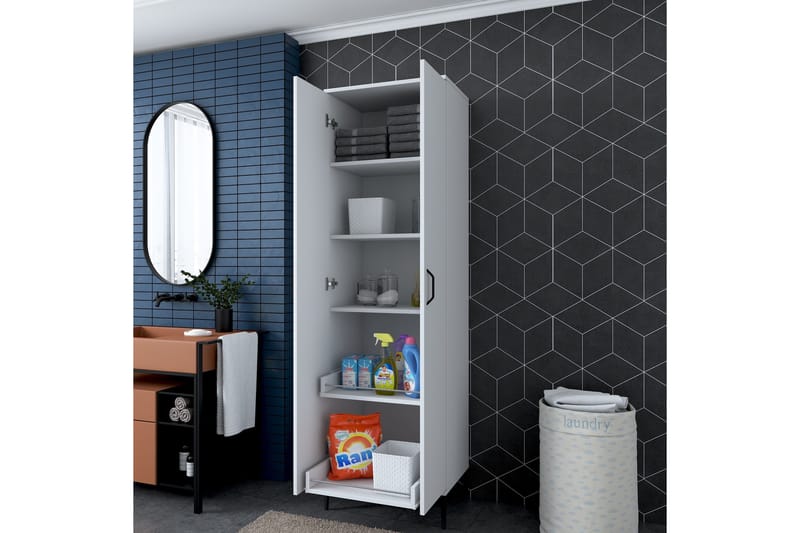 Manorma Highboard - Vit - Förvaring - Skåp - Förvaringsskåp