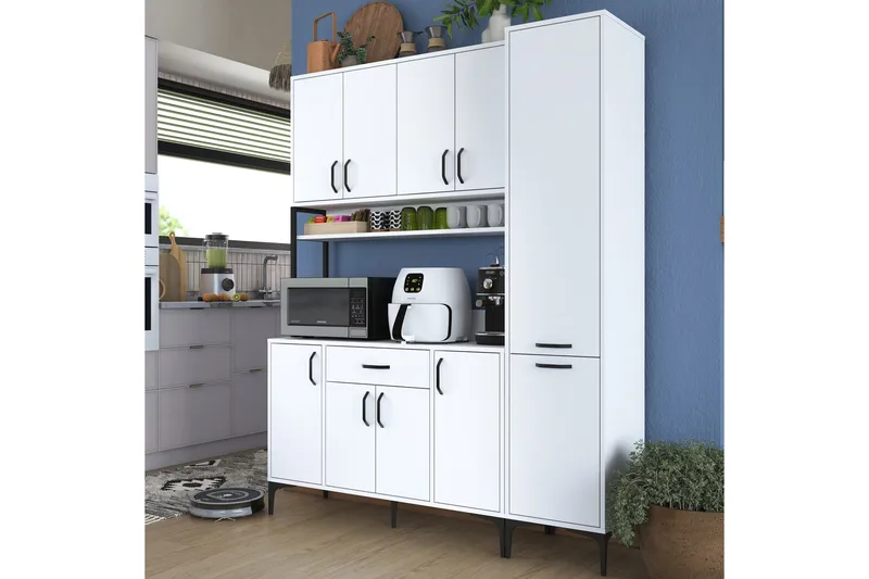 Manorma Highboard - Vit - Förvaring - Skåp - Förvaringsskåp