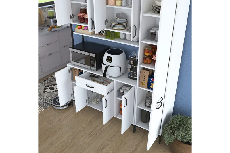 Manorma Highboard - Vit - Förvaring - Skåp - Förvaringsskåp