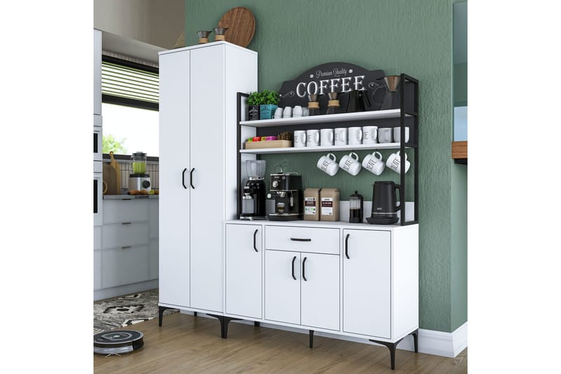 Manorma Highboard - Vit - Förvaring - Skåp - Förvaringsskåp