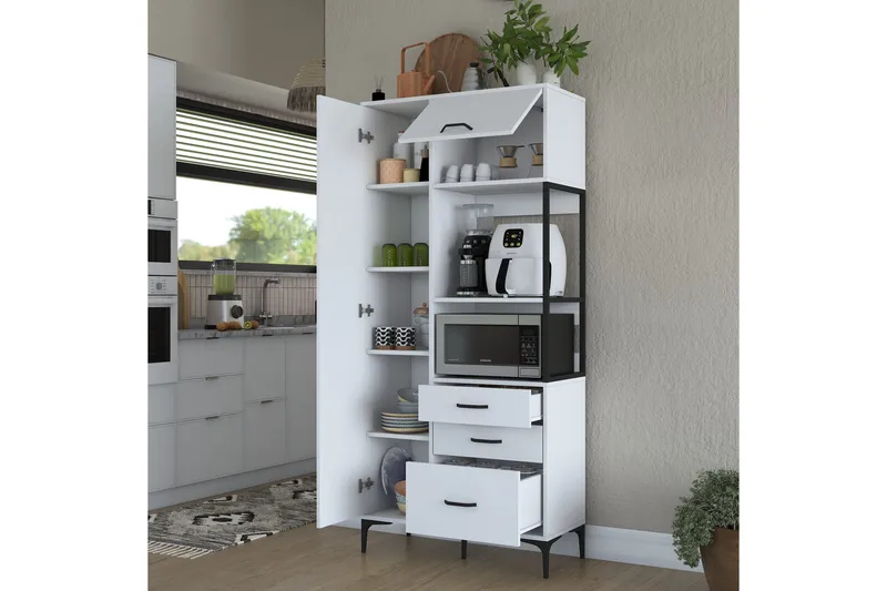 Manorma Highboard - Vit - Förvaring - Skåp - Förvaringsskåp