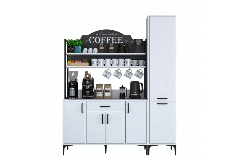 Manorma Highboard - Vit - Förvaring - Skåp - Förvaringsskåp