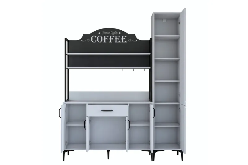 Manorma Highboard - Vit - Förvaring - Skåp - Förvaringsskåp