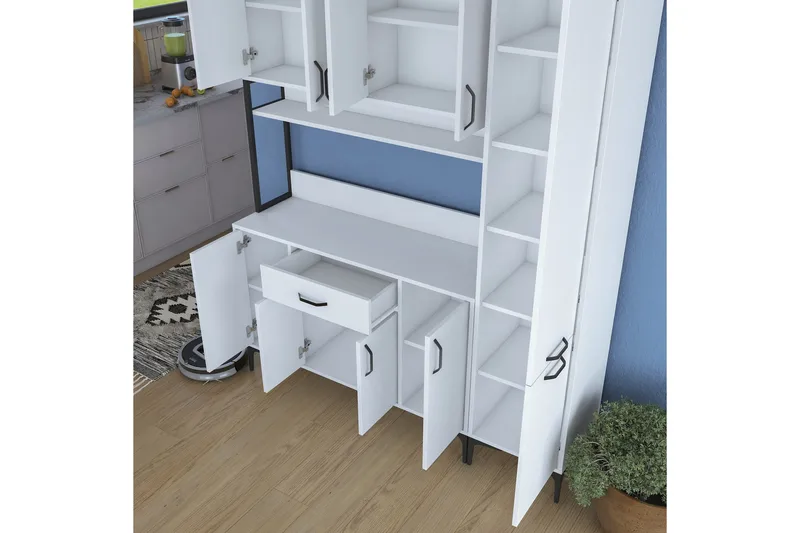 Manorma Highboard - Vit - Förvaring - Skåp - Förvaringsskåp