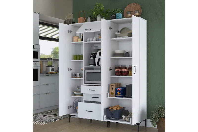 Manorma Highboard - Vit - Förvaring - Skåp - Förvaringsskåp