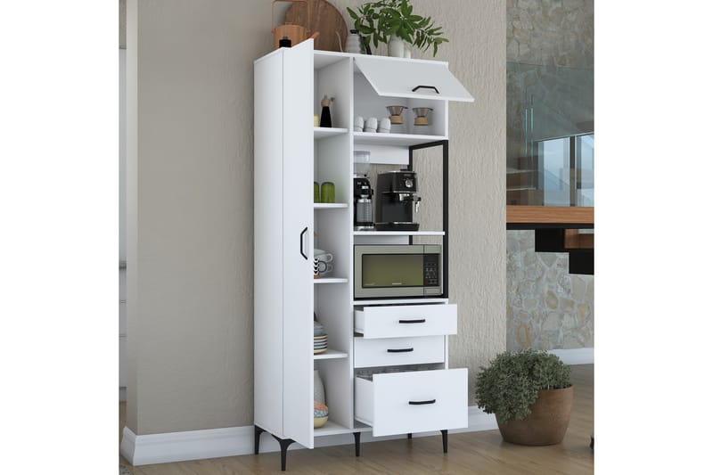 Manorma Highboard - Vit - Förvaring - Skåp - Förvaringsskåp