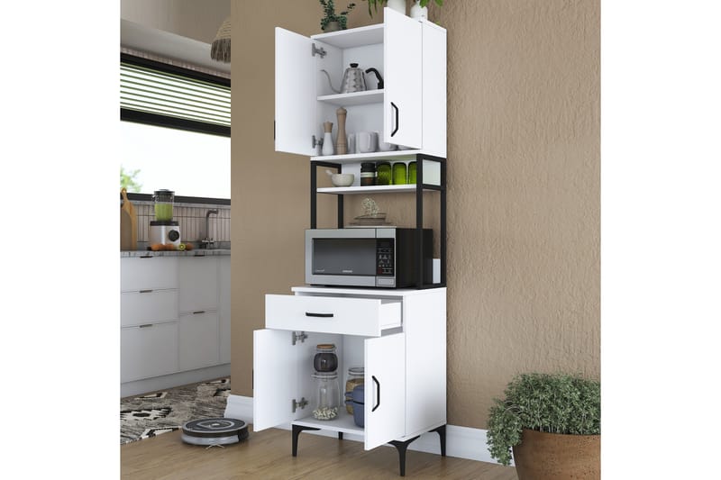 Manorma Highboard - Vit - Förvaring - Skåp - Förvaringsskåp