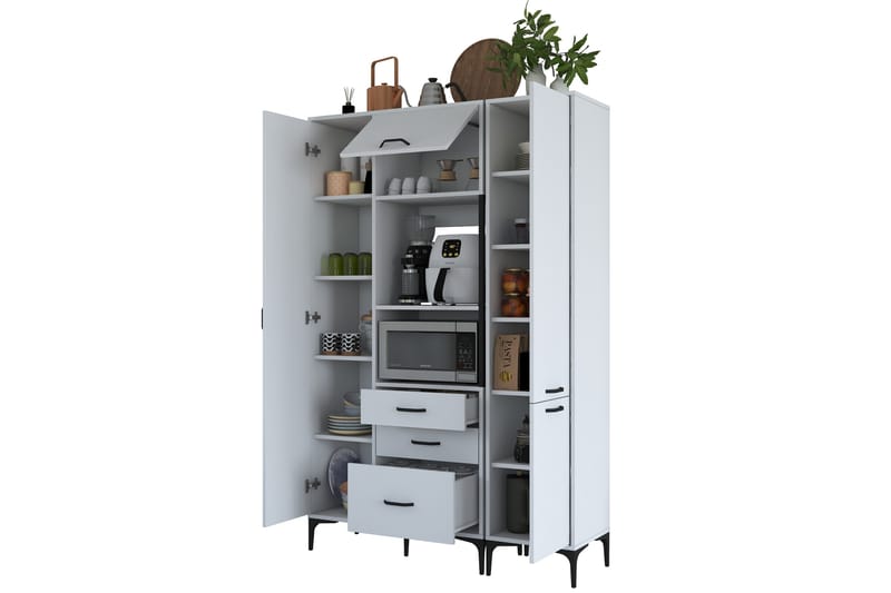 Manorma Highboard - Vit - Förvaring - Skåp - Förvaringsskåp