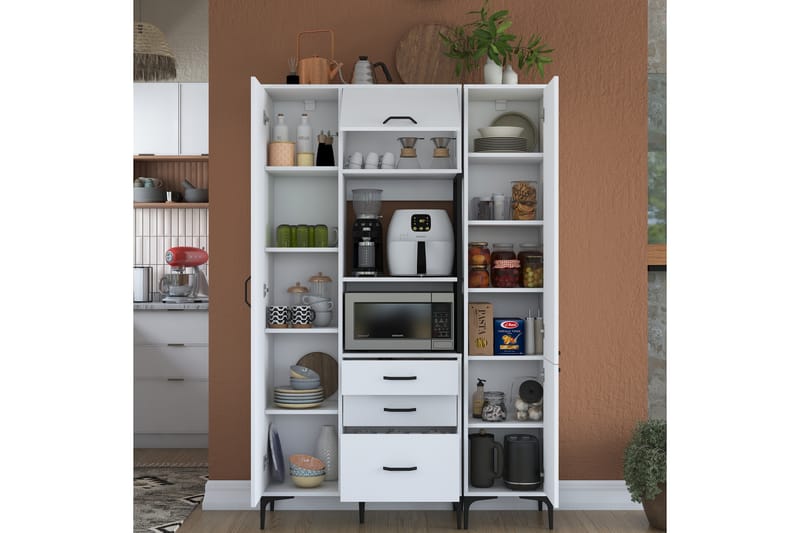 Manorma Highboard - Vit - Förvaring - Skåp - Förvaringsskåp
