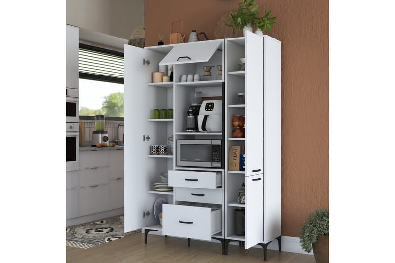 Manorma Highboard - Vit - Förvaring - Skåp - Förvaringsskåp