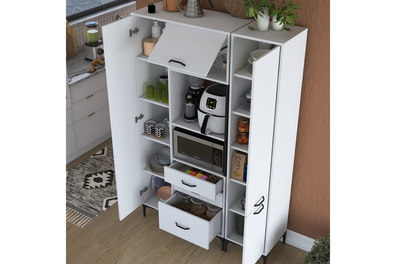 Manorma Highboard - Vit - Förvaring - Skåp - Förvaringsskåp