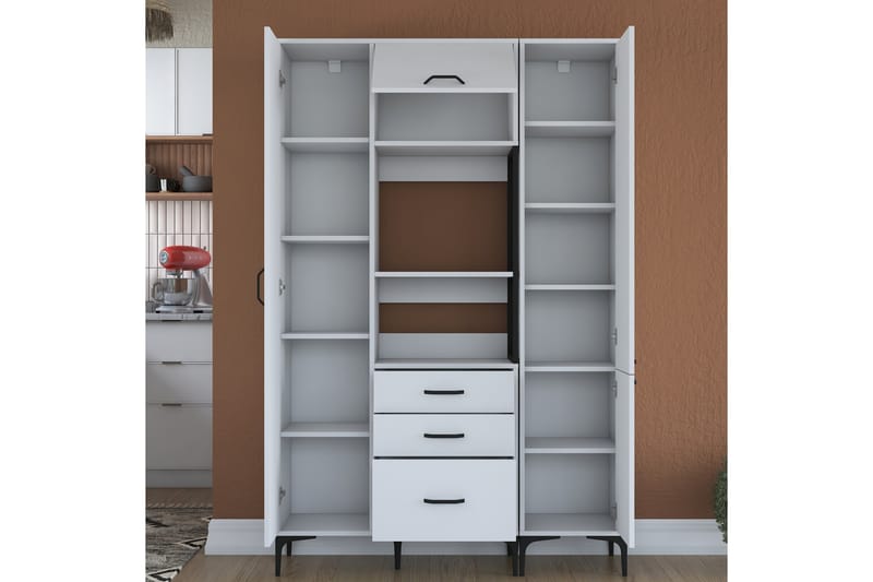 Manorma Highboard - Vit - Förvaring - Skåp - Förvaringsskåp