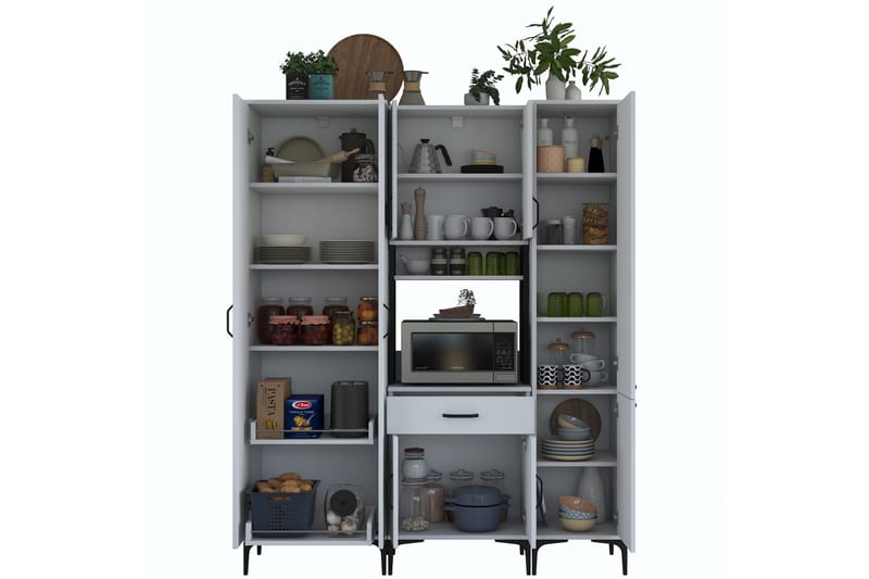 Manorma Highboard - Vit - Förvaring - Skåp - Förvaringsskåp