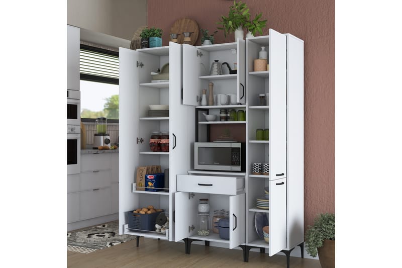 Manorma Highboard - Vit - Förvaring - Skåp - Förvaringsskåp