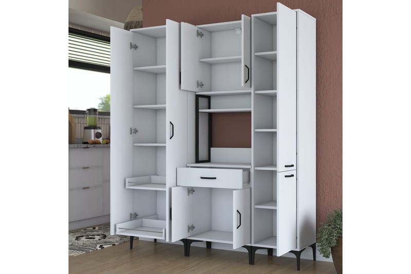 Manorma Highboard - Vit - Förvaring - Skåp - Förvaringsskåp