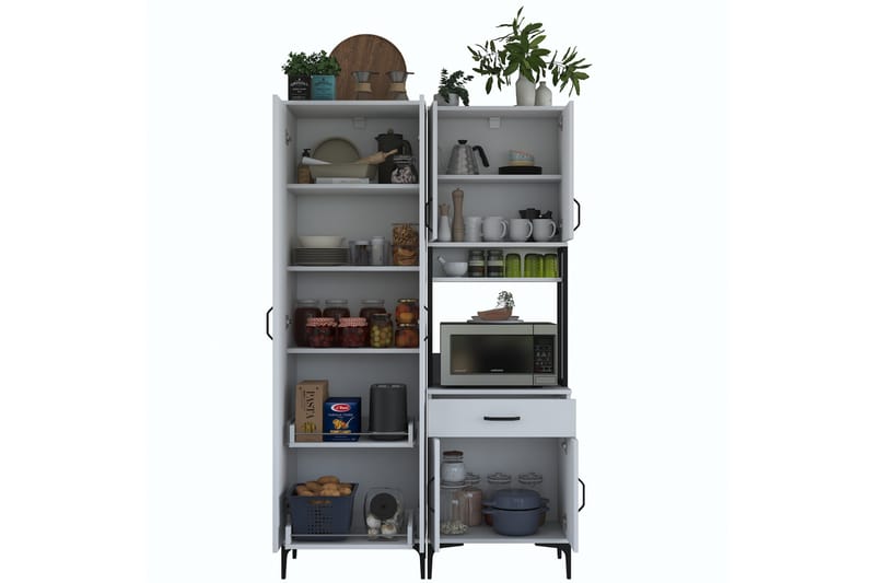Manorma Highboard - Vit - Förvaring - Skåp - Förvaringsskåp