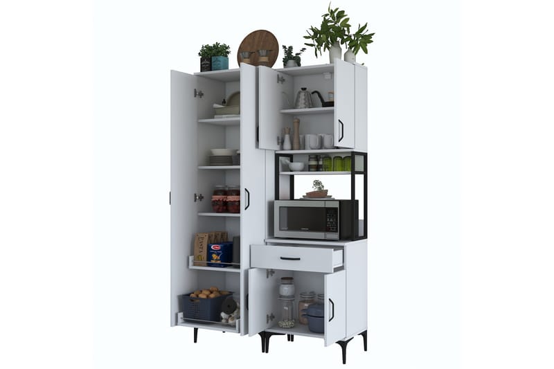 Manorma Highboard - Vit - Förvaring - Skåp - Förvaringsskåp