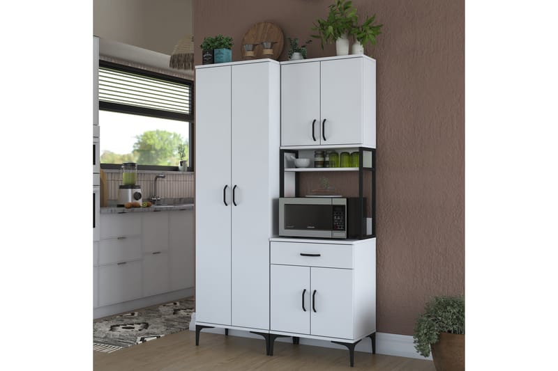 Manorma Highboard - Vit - Förvaring - Skåp - Förvaringsskåp