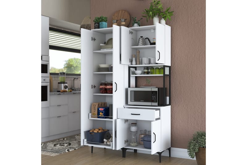 Manorma Highboard - Vit - Förvaring - Skåp - Förvaringsskåp