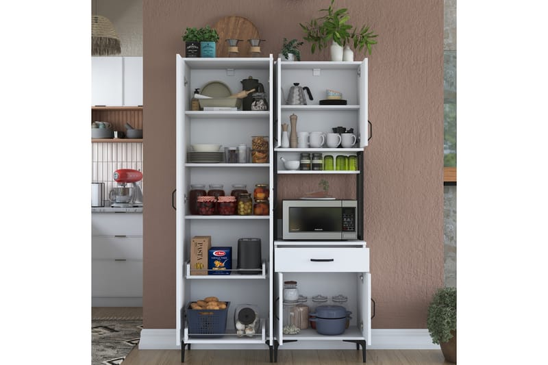 Manorma Highboard - Vit - Förvaring - Skåp - Förvaringsskåp