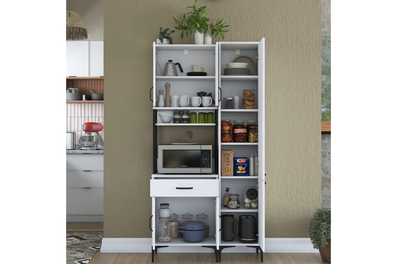 Manorma Highboard - Vit - Förvaring - Skåp - Förvaringsskåp