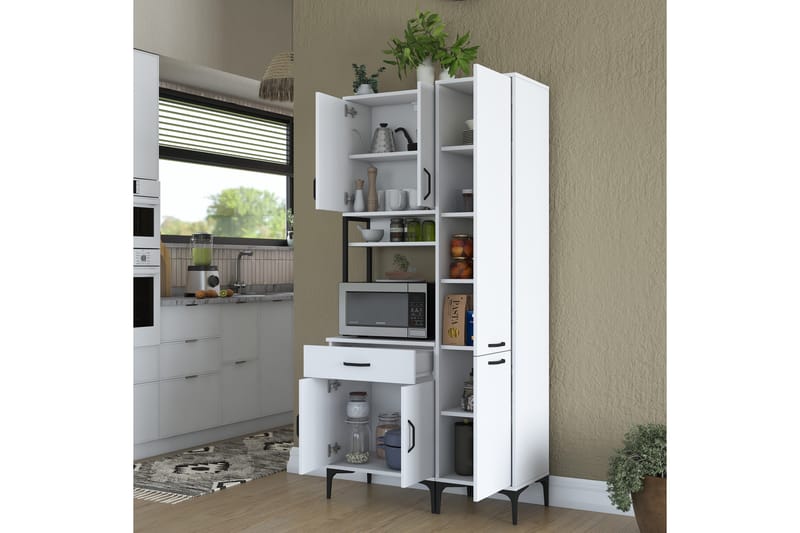 Manorma Highboard - Vit - Förvaring - Skåp - Förvaringsskåp