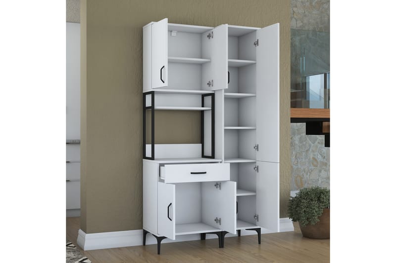 Manorma Highboard - Vit - Förvaring - Skåp - Förvaringsskåp