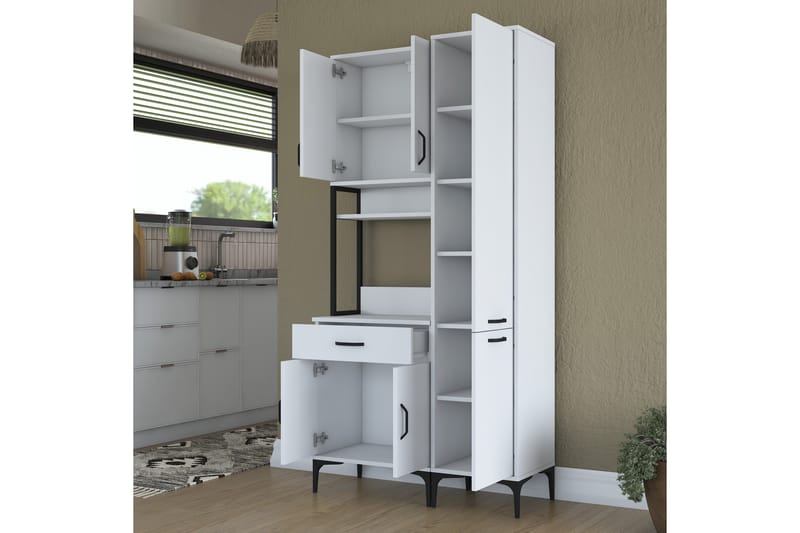 Manorma Highboard - Vit - Förvaring - Skåp - Förvaringsskåp