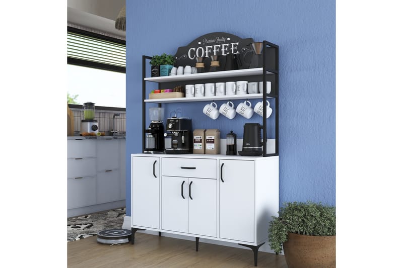 Manorma Highboard - Vit - Förvaring - Skåp - Förvaringsskåp
