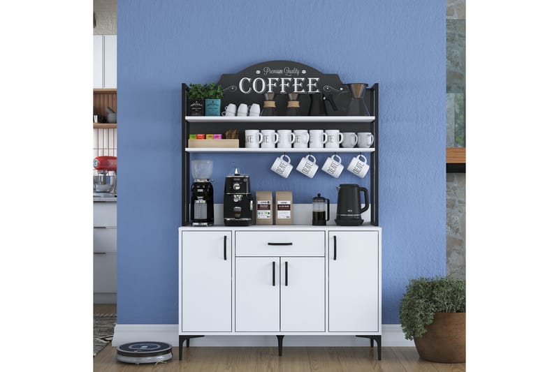 Manorma Highboard - Vit - Förvaring - Skåp - Förvaringsskåp