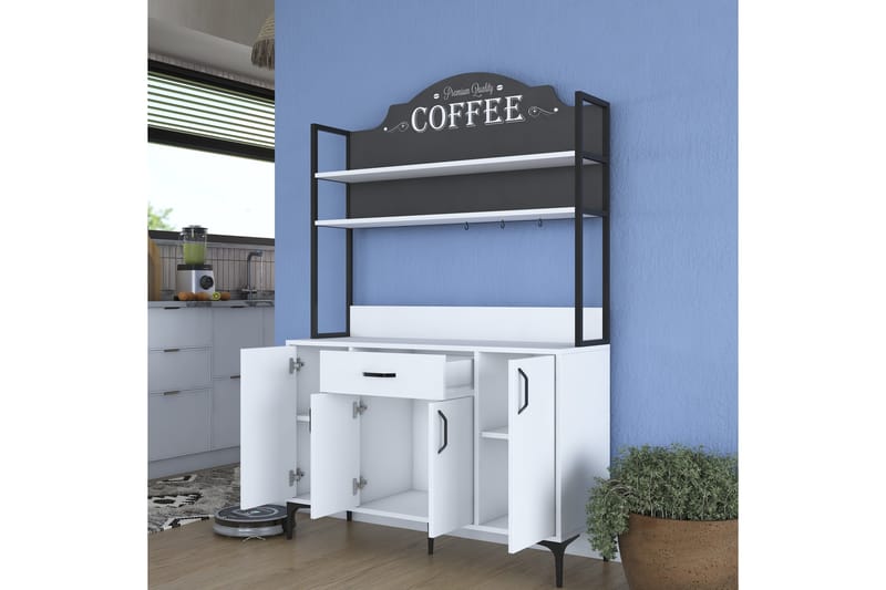 Manorma Highboard - Vit - Förvaring - Skåp - Förvaringsskåp