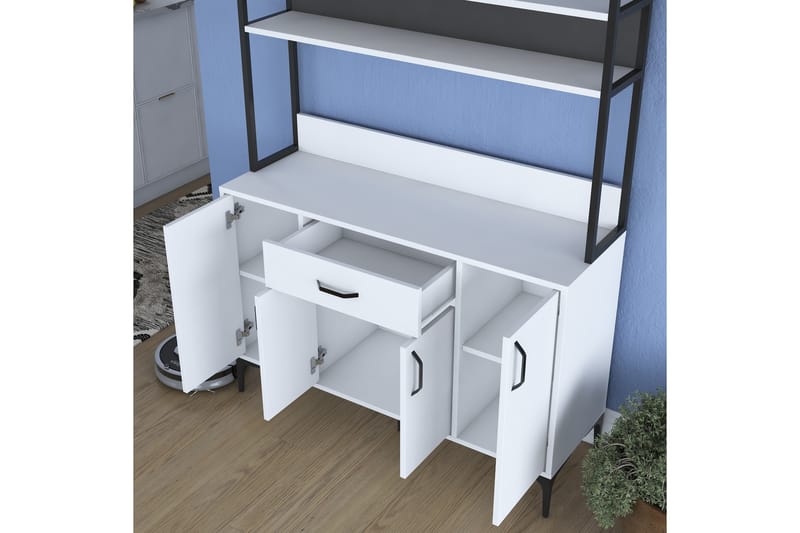 Manorma Highboard - Vit - Förvaring - Skåp - Förvaringsskåp