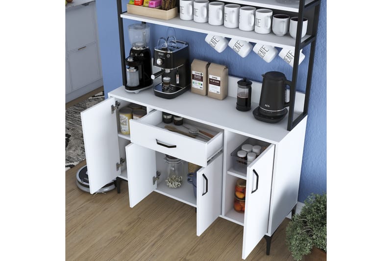 Manorma Highboard - Vit - Förvaring - Skåp - Förvaringsskåp