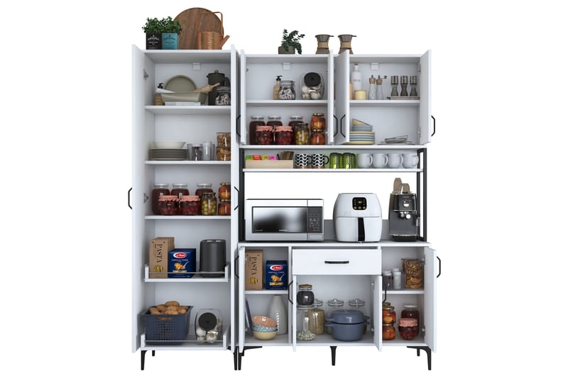 Manorma Highboard - Vit - Förvaring - Skåp - Förvaringsskåp
