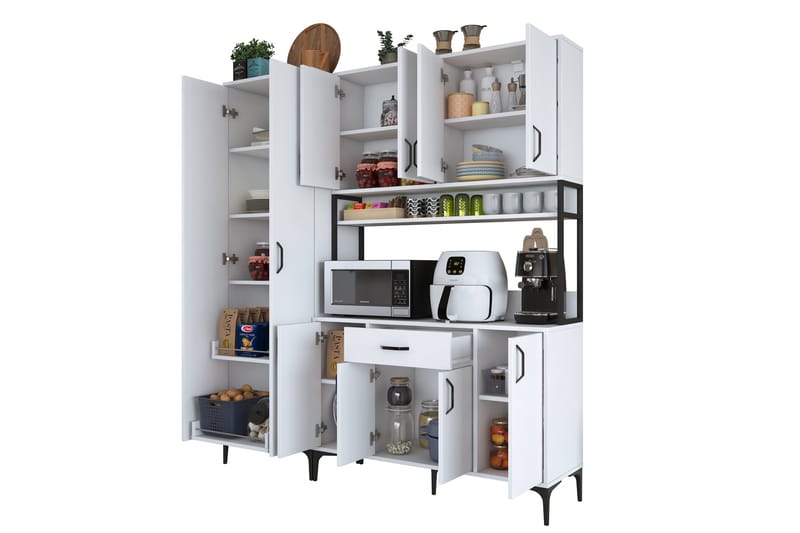 Manorma Highboard - Vit - Förvaring - Skåp - Förvaringsskåp