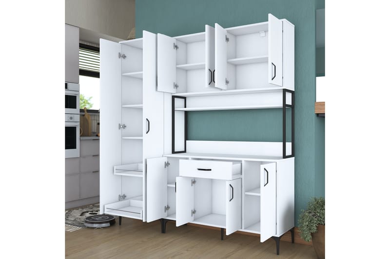 Manorma Highboard - Vit - Förvaring - Skåp - Förvaringsskåp
