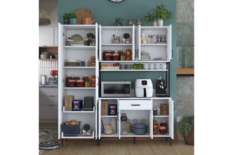 Manorma Highboard - Vit - Förvaring - Skåp - Förvaringsskåp