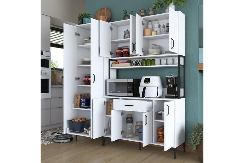 Manorma Highboard - Vit - Förvaring - Skåp - Förvaringsskåp