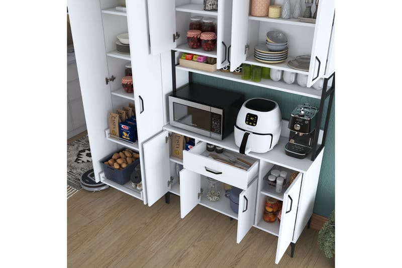 Manorma Highboard - Vit - Förvaring - Skåp - Förvaringsskåp