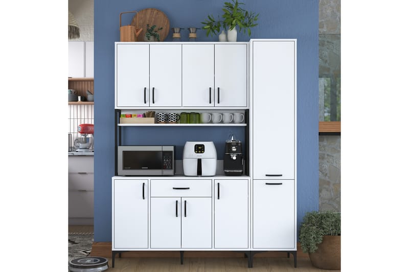 Manorma Highboard - Vit - Förvaring - Skåp - Förvaringsskåp