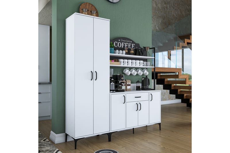 Manorma Highboard - Vit - Förvaring - Skåp - Förvaringsskåp