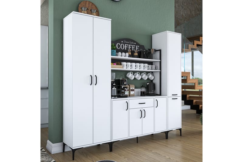 Manorma Highboard - Vit - Förvaring - Skåp - Förvaringsskåp