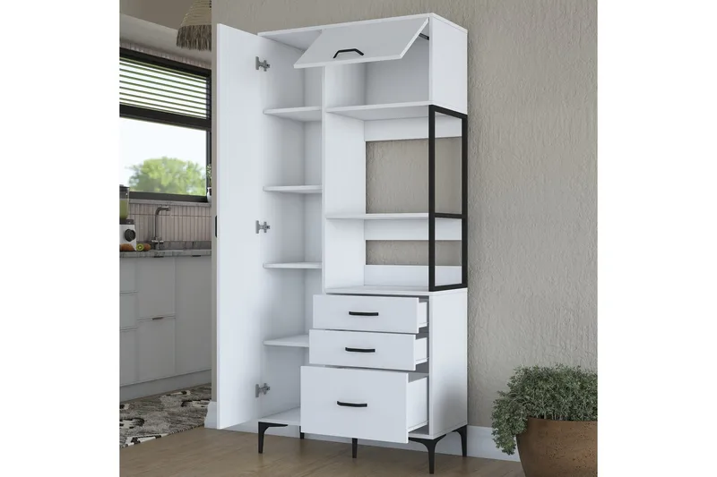 Manorma Highboard - Vit - Förvaring - Skåp - Förvaringsskåp