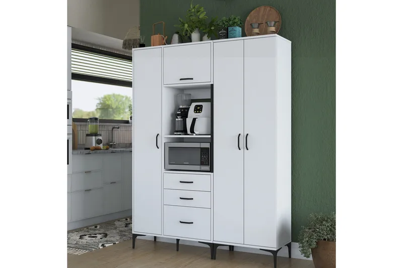 Manorma Highboard - Vit - Förvaring - Skåp - Förvaringsskåp