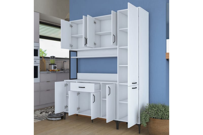 Manorma Highboard - Vit - Förvaring - Skåp - Förvaringsskåp