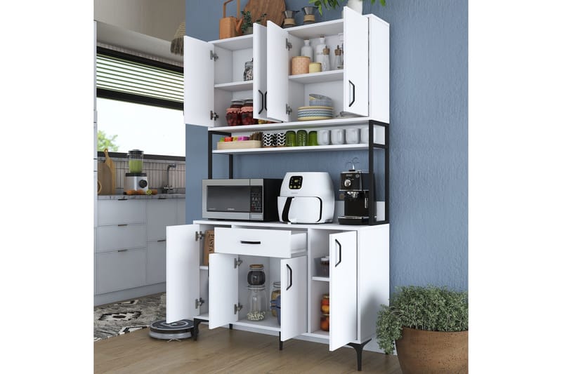 Manorma Highboard - Vit - Förvaring - Skåp - Förvaringsskåp