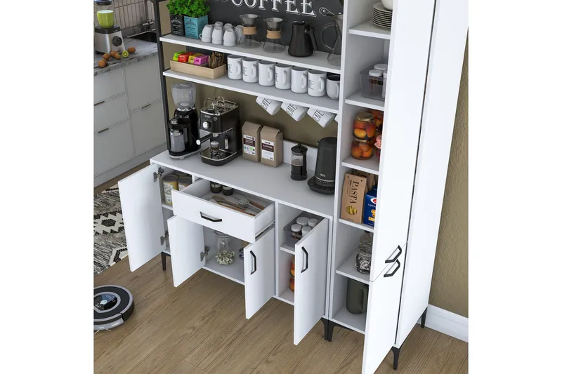 Manorma Highboard - Vit - Förvaring - Skåp - Förvaringsskåp