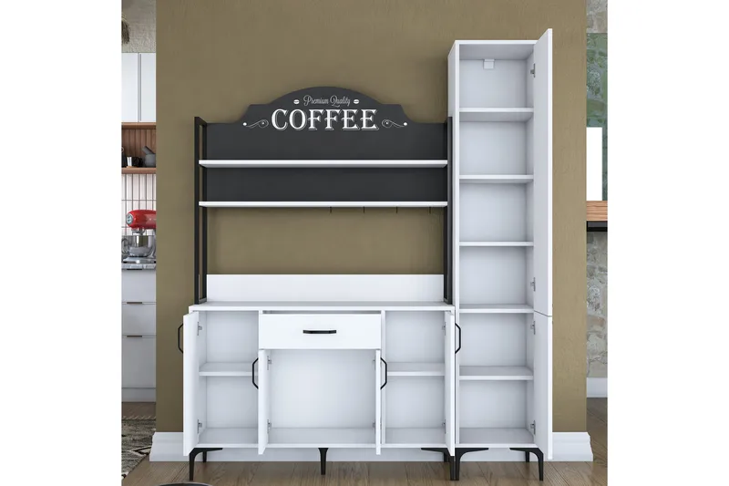 Manorma Highboard - Vit - Förvaring - Skåp - Förvaringsskåp